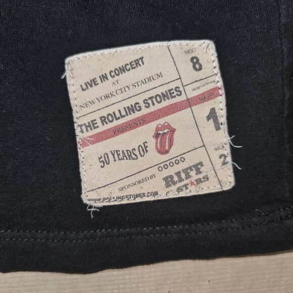 90s Vintage Rolling Stones Tshirt 50 Yr Anniv Tour at Voodoo Lounge Size L - Picture 4 of 7